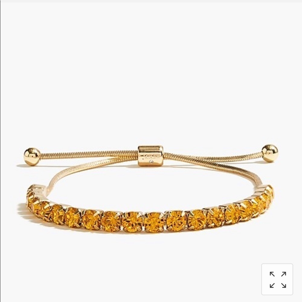 JCrew transparent crystal slider bracelet missing